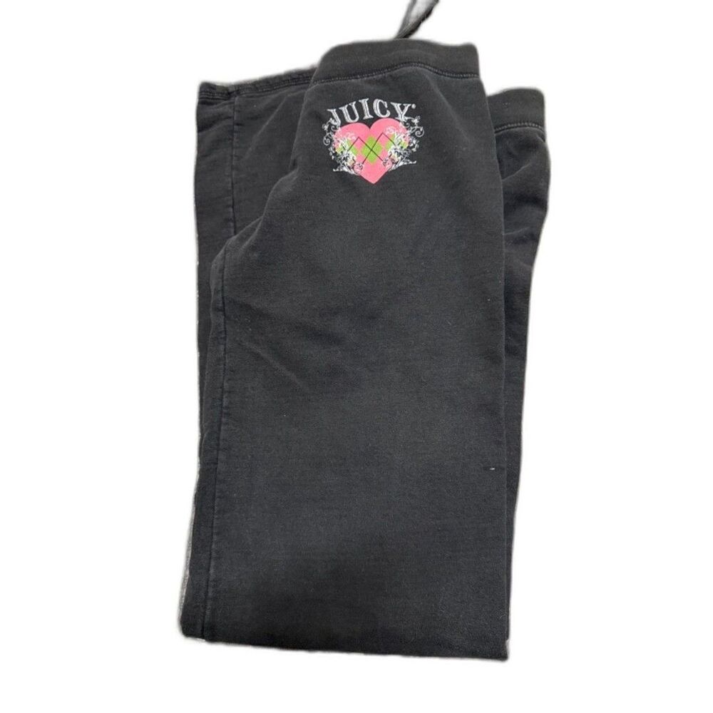 Juicy Couture Black Sweatpant Vintage with Bright Coral Label